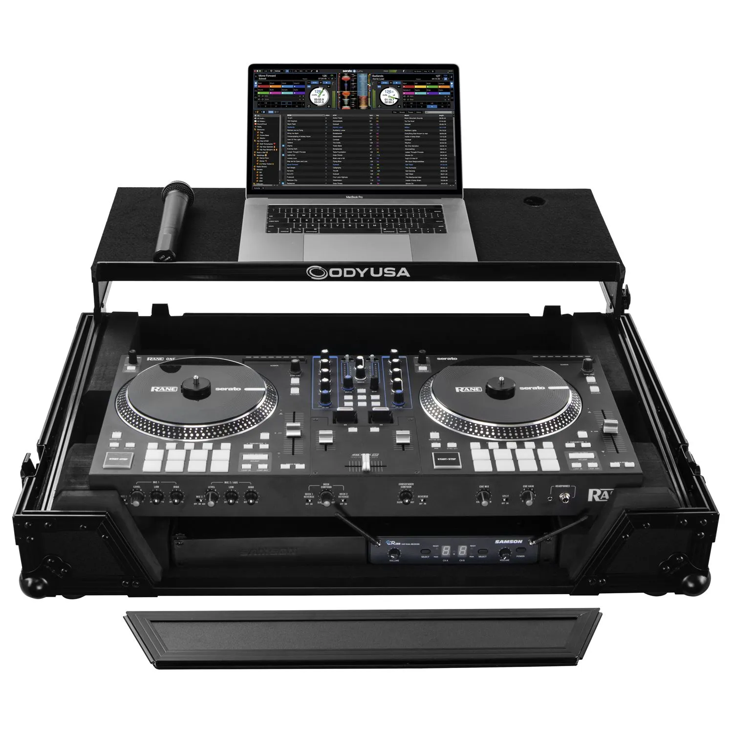 odyssey-flight-zone-rane-one-flight-case-1u-glide-noir image 2