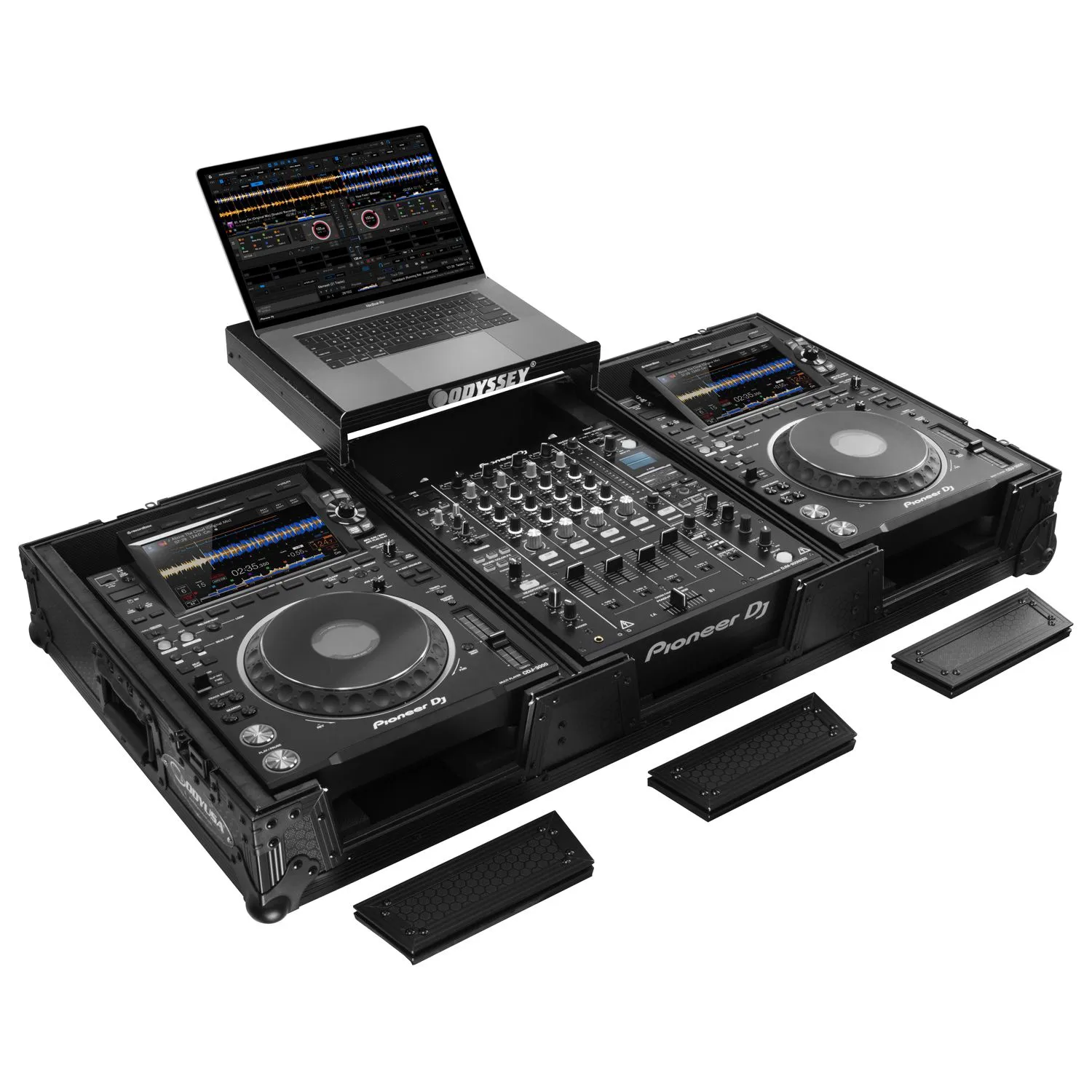 odyssey-industrial-board-flight-case-dj-cdj-3000-mixeur-12-pouces image 3