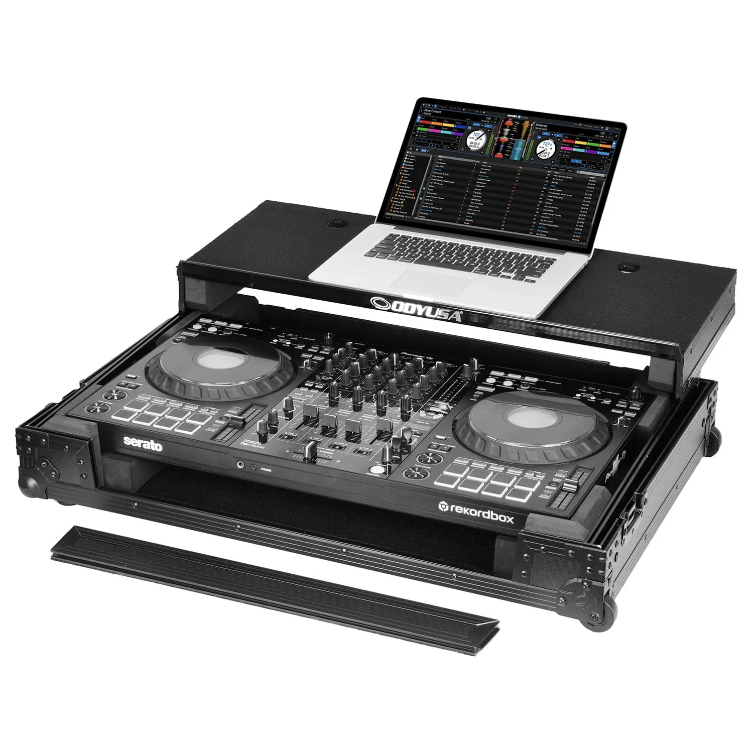 odyssey-industrial-board-flight-case-pioneer-ddj-flx10-roulettes image 1