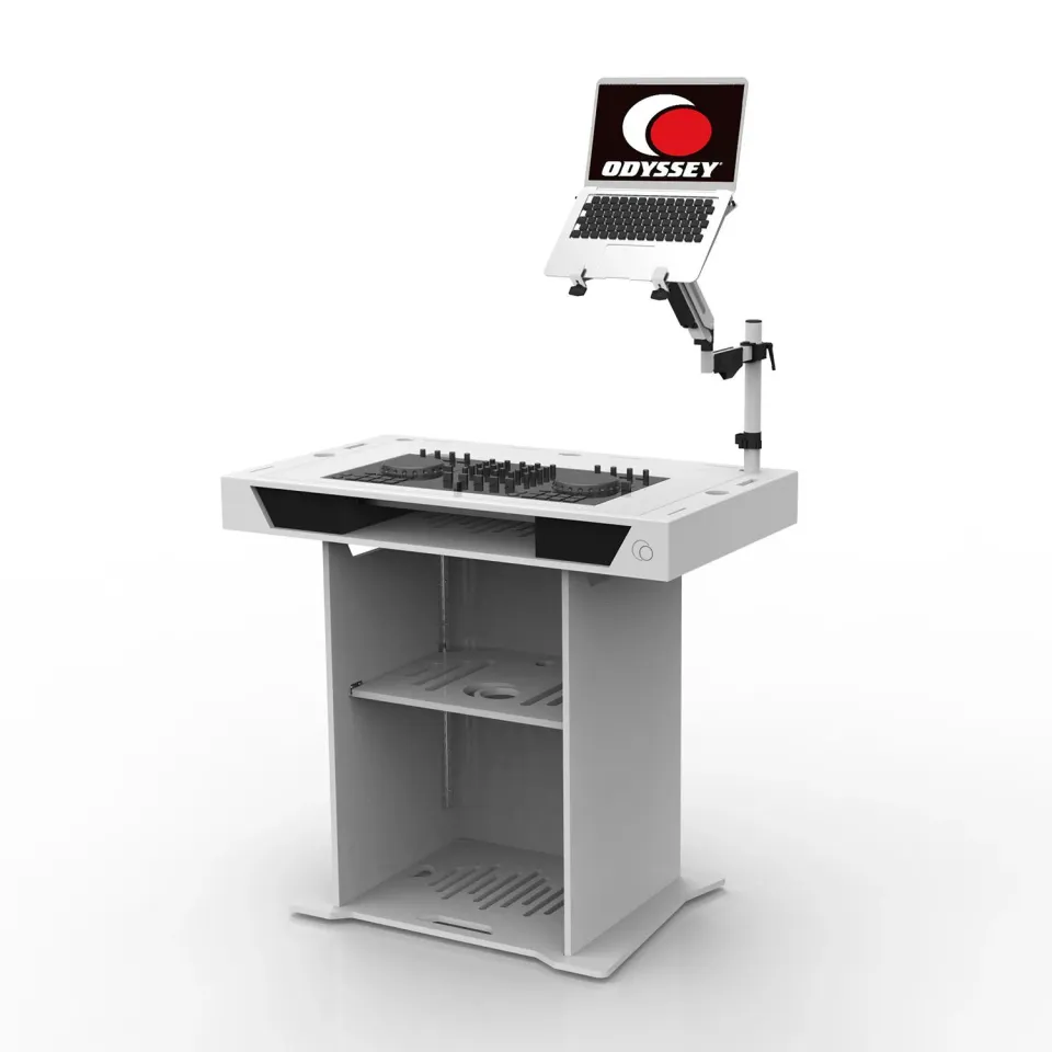 odyssey-flight-zone-dj-studio-podium-dj-blanc-40-pouces-flight image 1