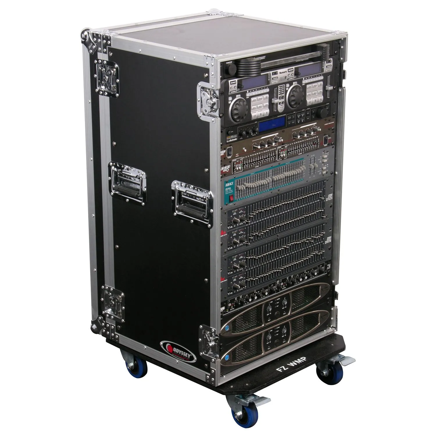 odyssey-flight-zone-rack-ampli-20u-19-flight-case-roulettes image 3