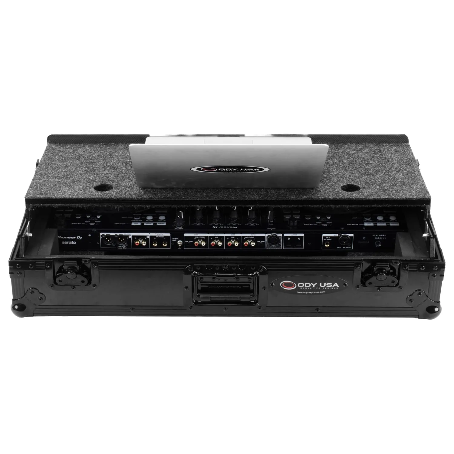 odyssey-flight-zone-flight-case-ddj-flx10-roulettes-laptop image 4