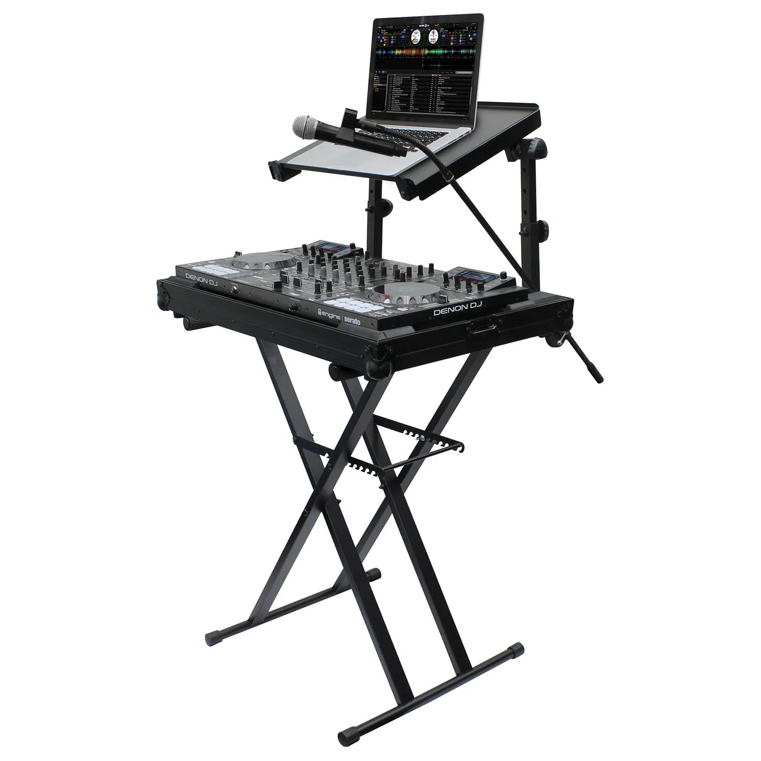 odyssey-l-evation-stand-x-double-perche-micro-tablette-noir image 1