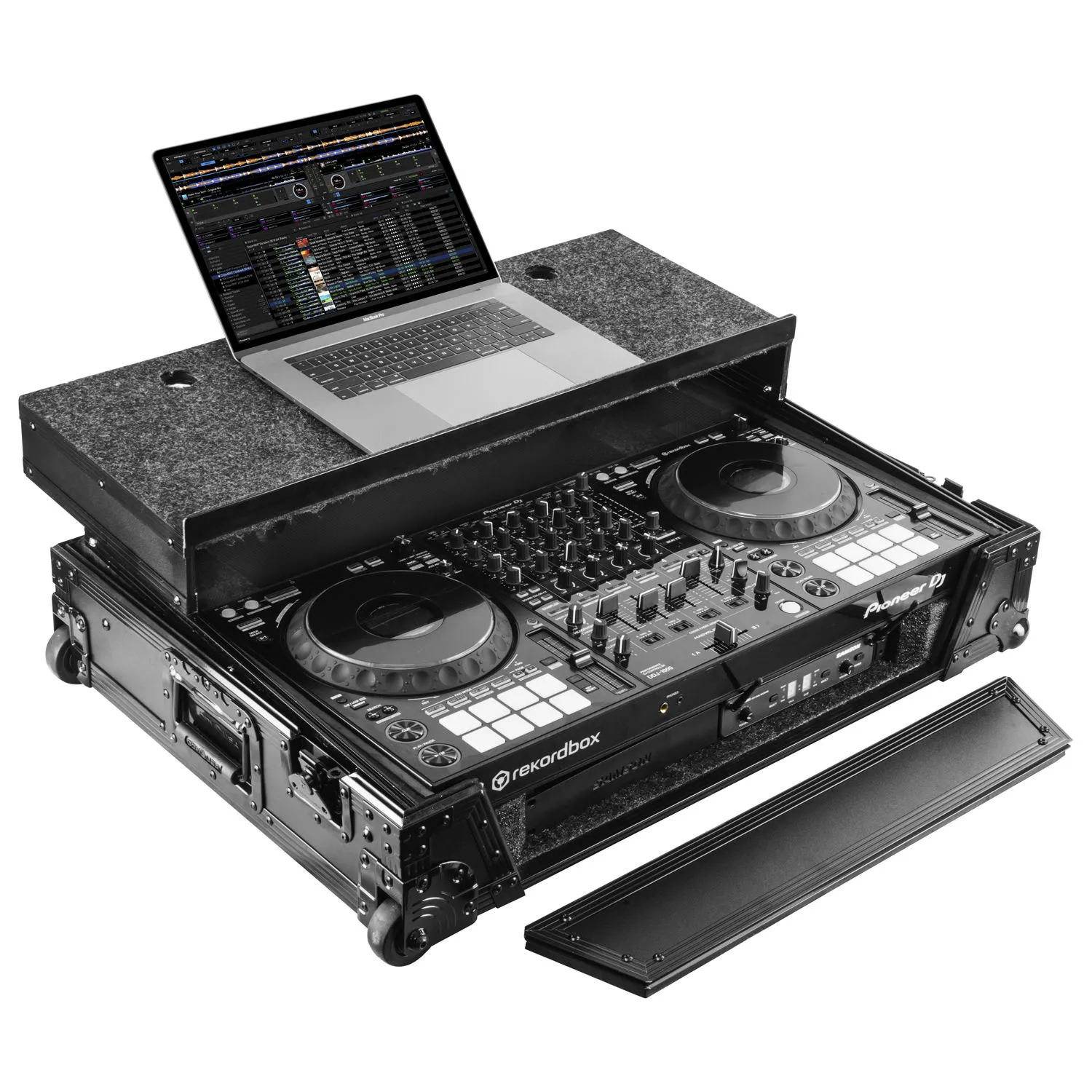 odyssey-flight-zone-ddj-1000-1u-flight-case-noir-glide image 3