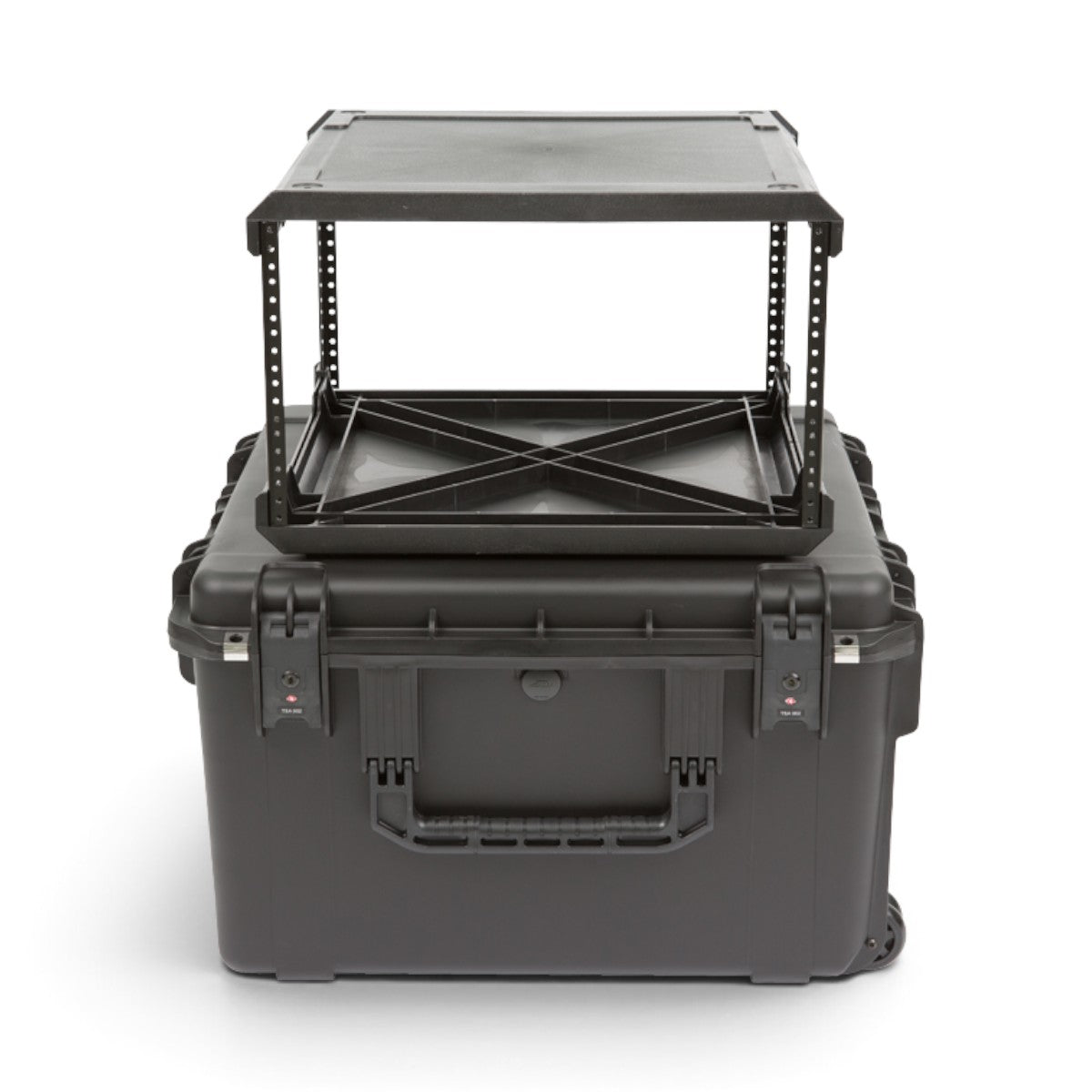 skb-fly-rack-6u-20-flight-case-rack-roulettes-noir image 1
