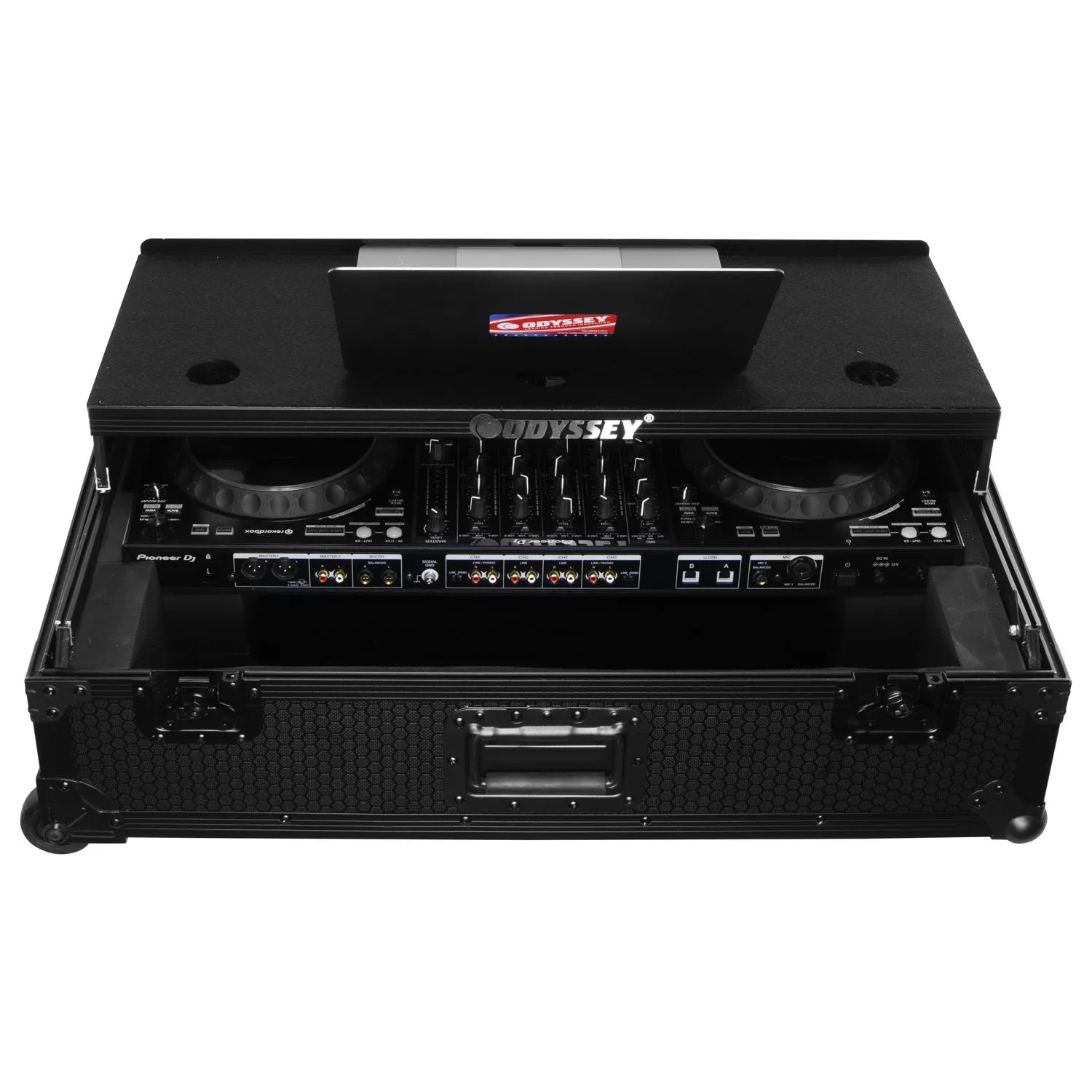 odyssey-industrial-board-ddj-1000-flight-case-glide-2u image 4