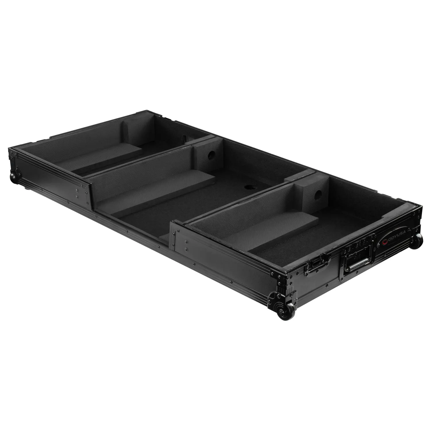 odyssey-black-label-flight-case-dj-djm-a9-cdj-3000-roulettes image 3