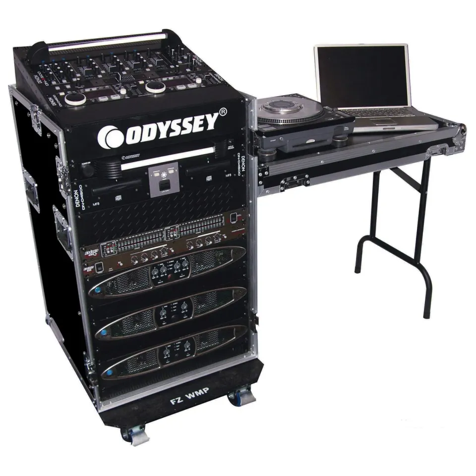 odyssey-flight-zone-rack-combo-11u-16u-tablette-et-roulettes image 1