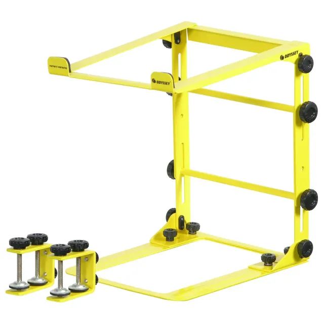 odyssey-l-evation-l-stand-stand-laptop-dj-jaune-pliable image 1