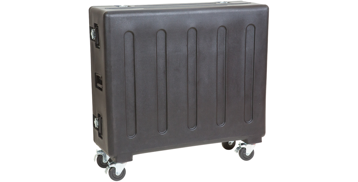 skb-rseries-x32-flight-case-table-mixage-behringer-noir-roulettes image 1
