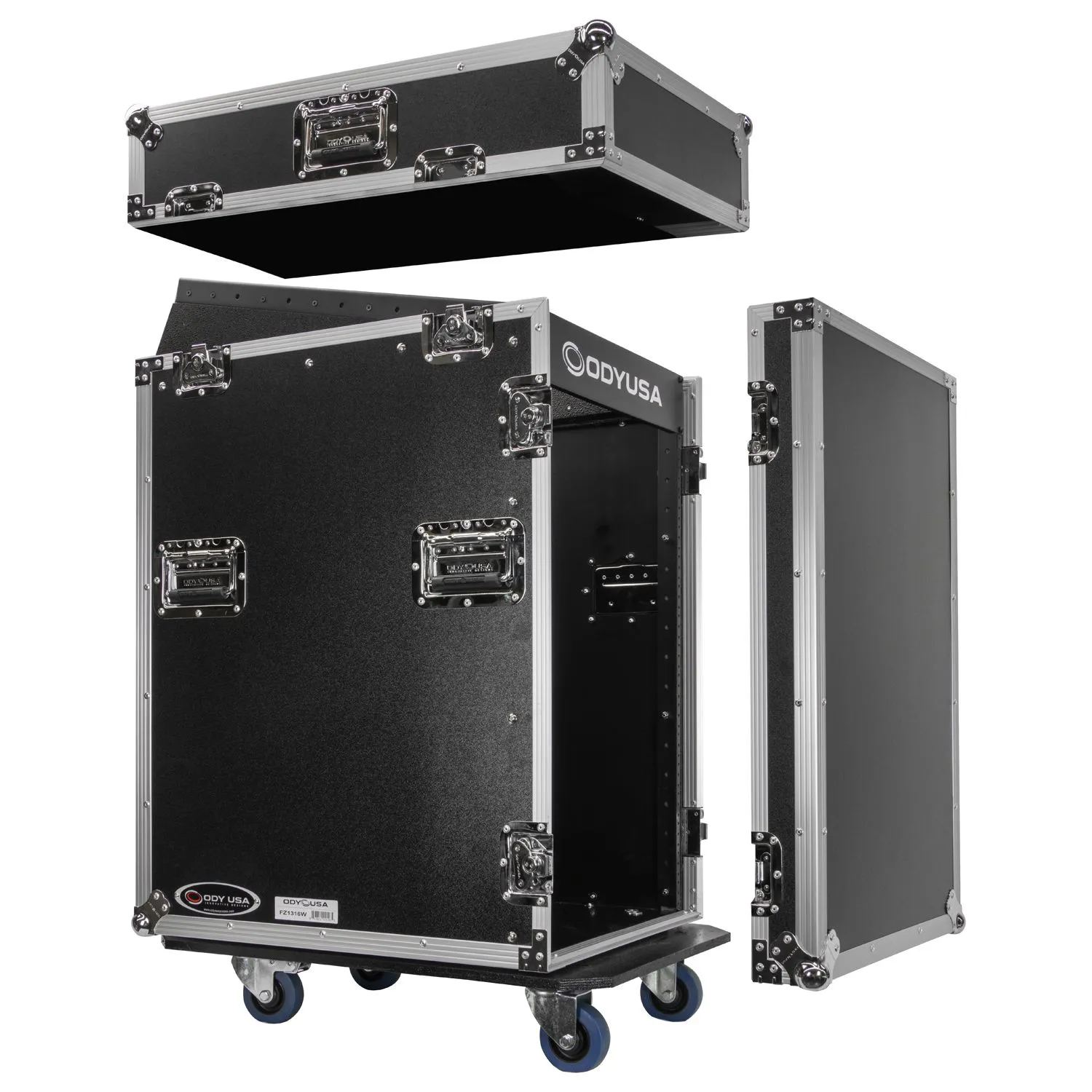 odyssey-flight-zone-rack-combo-13u-16u-roulettes-pro image 2