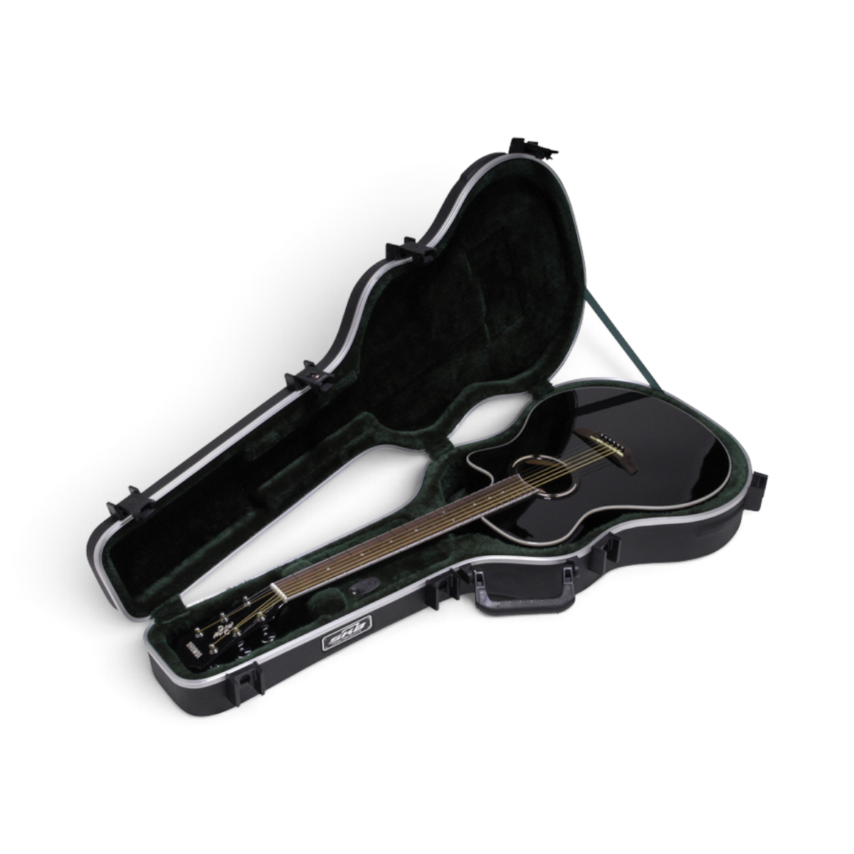 skb-iseries-valise-guitare-classique-fine-noire image 7