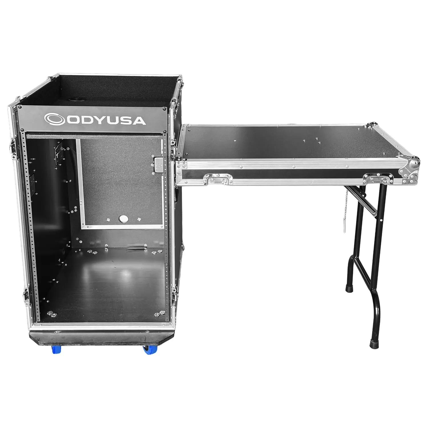 odyssey-flight-zone-rack-combo-16u-table-lat-rale-roulettes image 2