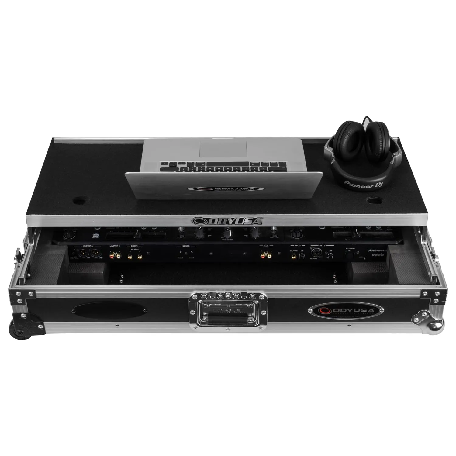 odyssey-flight-zone-ddj-rev5-flight-case-1u-roulettes-laptop image 4