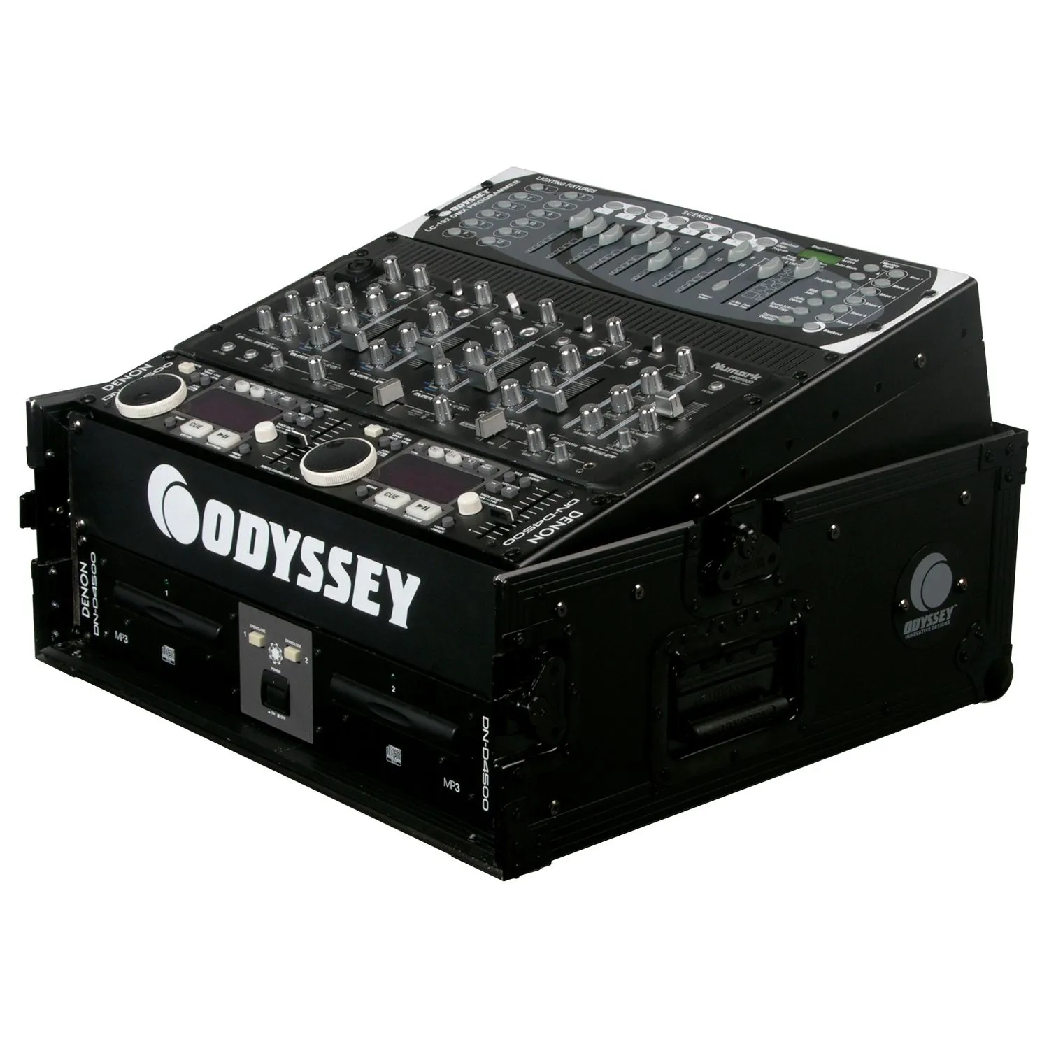 odyssey-black-label-rack-combo-10u-2u-flight-case-noir image 2