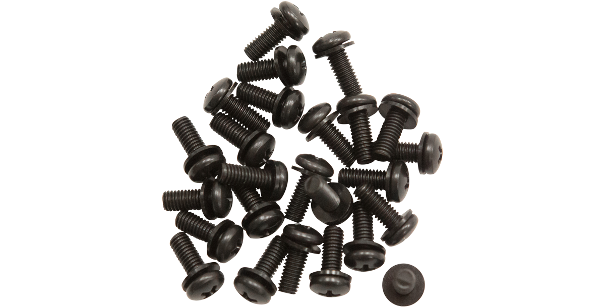 skb-iseries-vis-rack-avec-rondelles-noir-lot-25 image 1