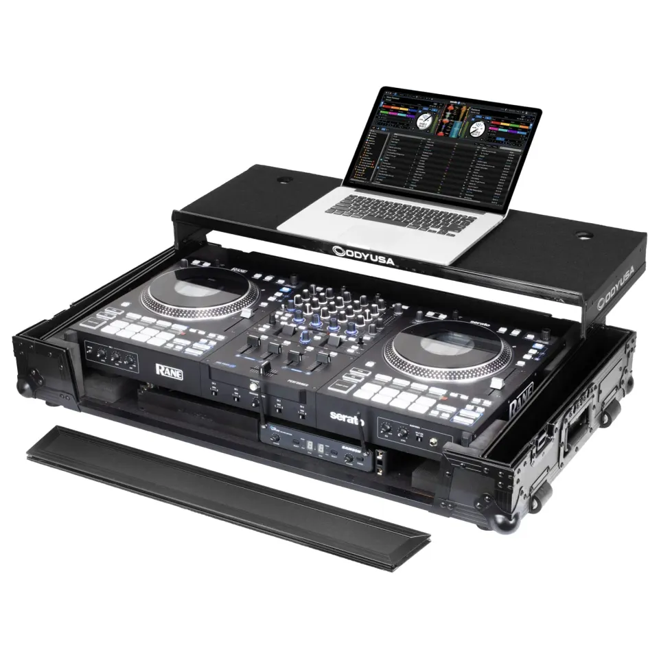 odyssey-black-label-rane-performer-flight-case-1u-roulettes image 1