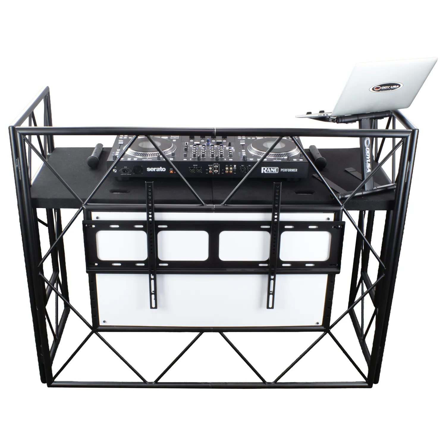 odyssey-flight-zone-booth-dj-truss-style-table-mixage-noire image 2