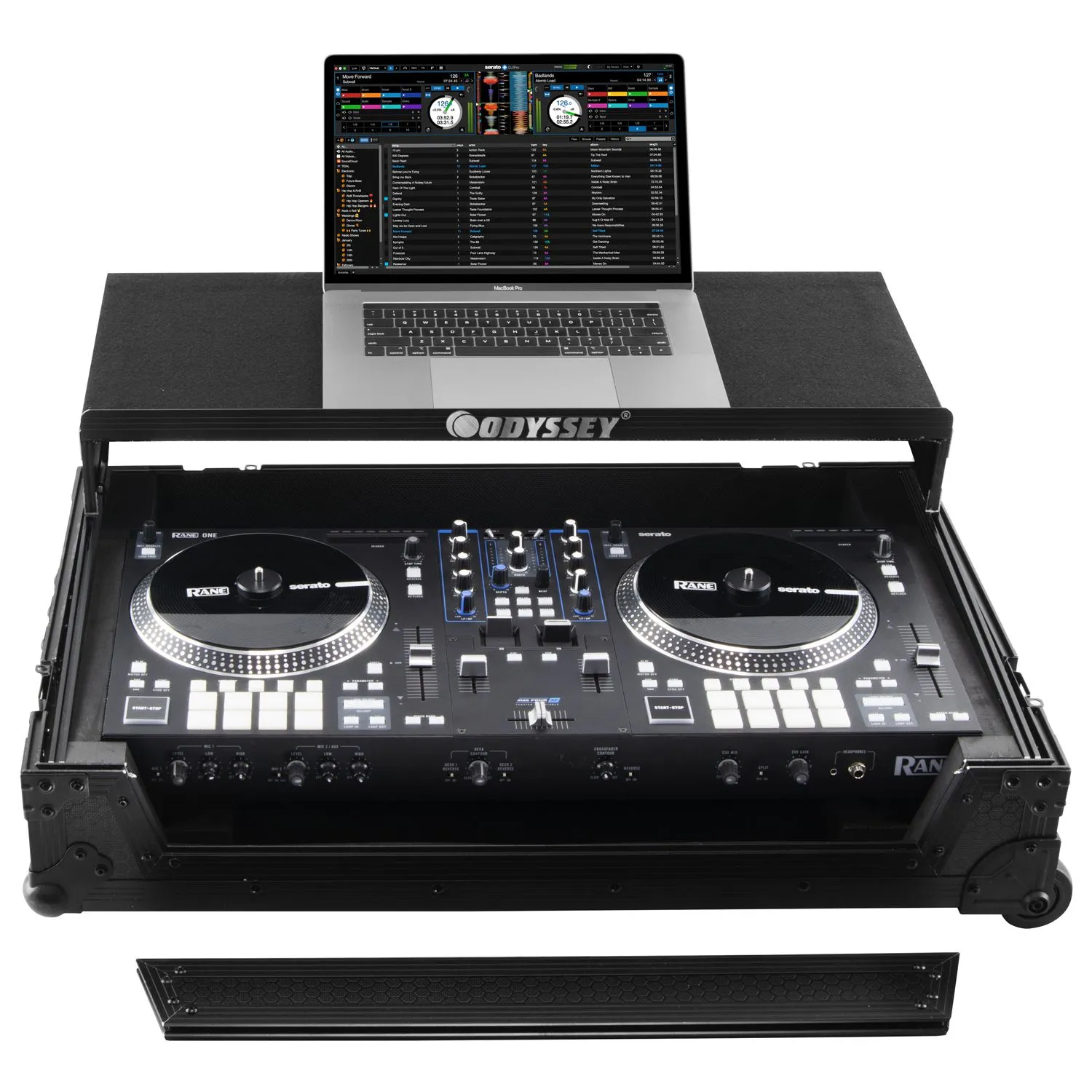 odyssey-industrial-board-flight-case-rane-one-mkii-roulettes image 2