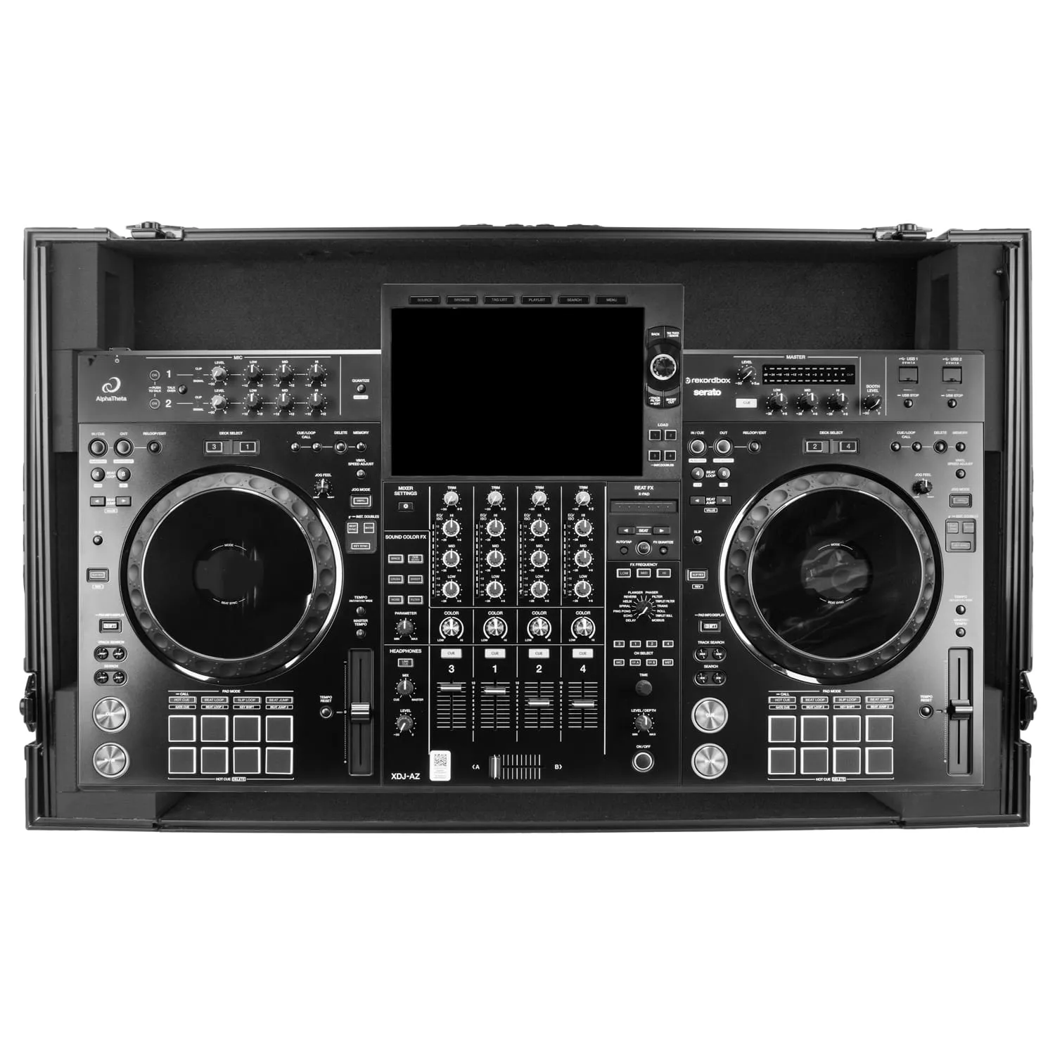 odyssey-black-label-flight-case-xdj-az-1u-glide-roulettes image 3