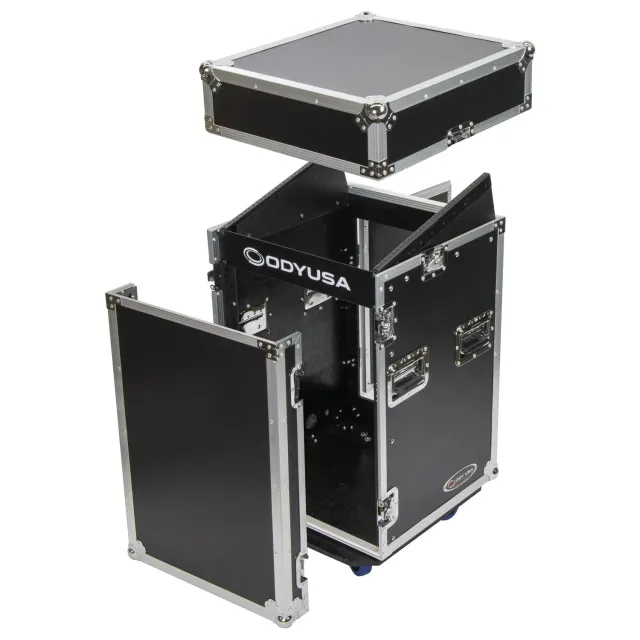 odyssey-flight-zone-combo-flight-case-rack-10u-14u-roulettes image 1