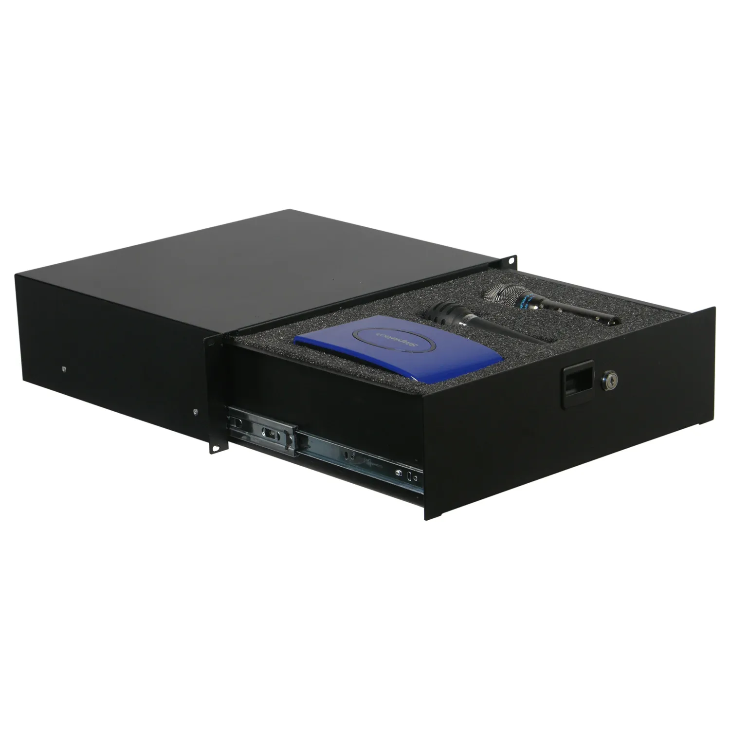 odyssey-flight-zone-tiroir-rack-3u-verrouillable-mousse image 1
