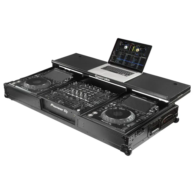 odyssey-black-label-coffin-dj-djm-a9-cdj-3000-roulettes image 1