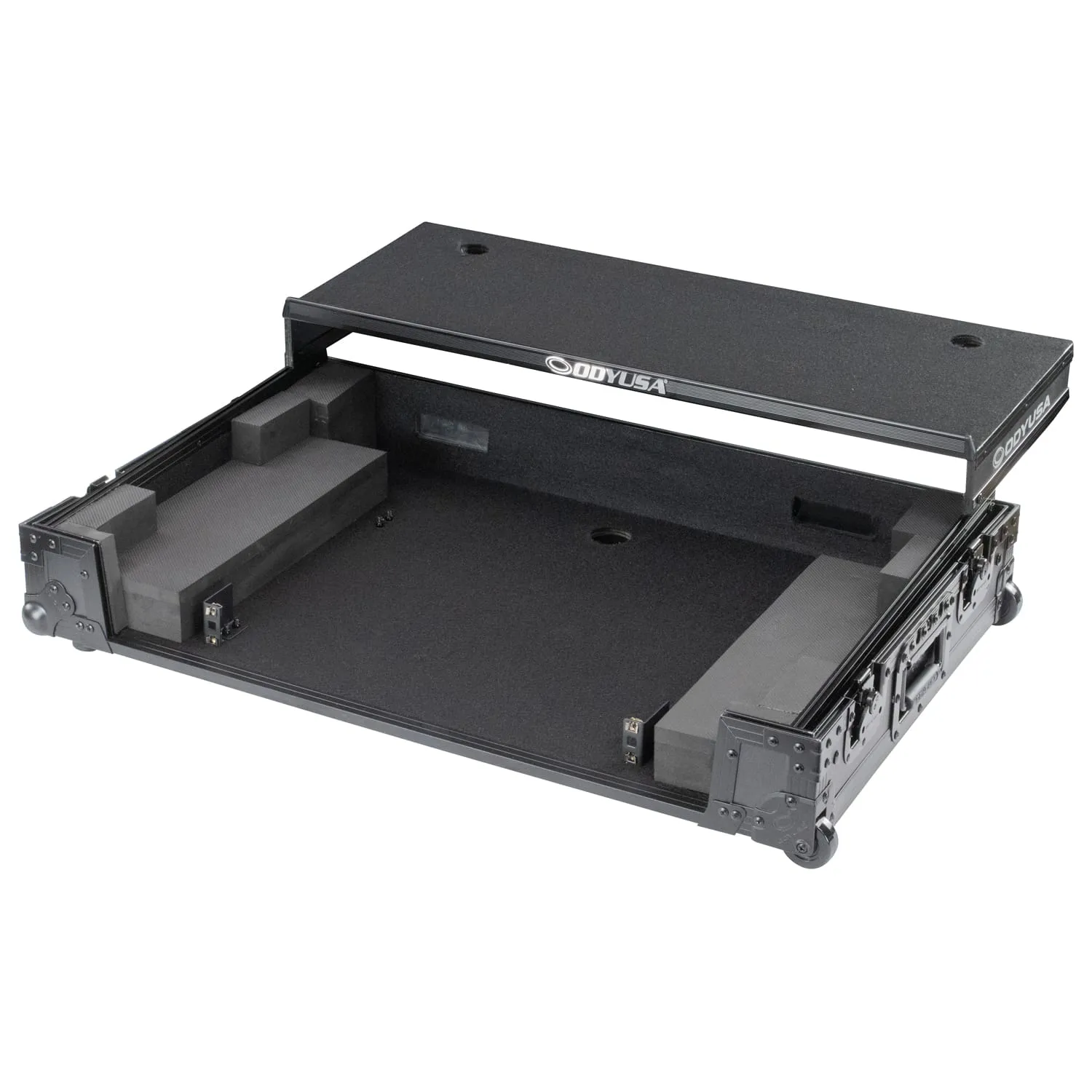 odyssey-black-label-ddj-flx10-flight-case-1u-glide-roulettes image 3