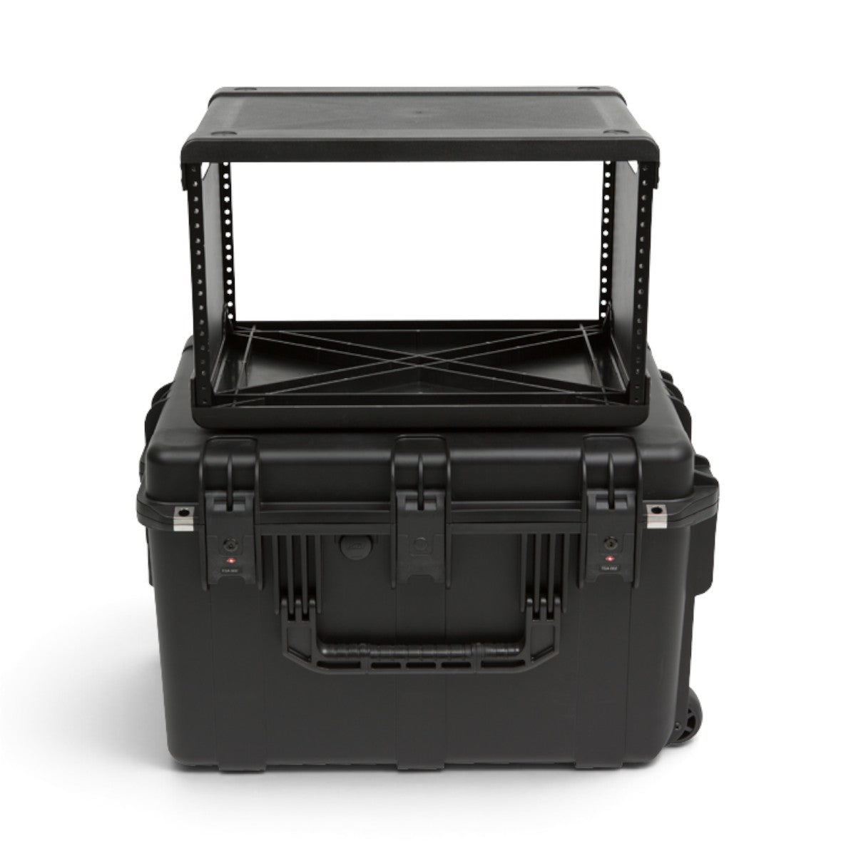 skb-fly-rack-6u-valise-rack-19-noir-tanche-roulettes image 1