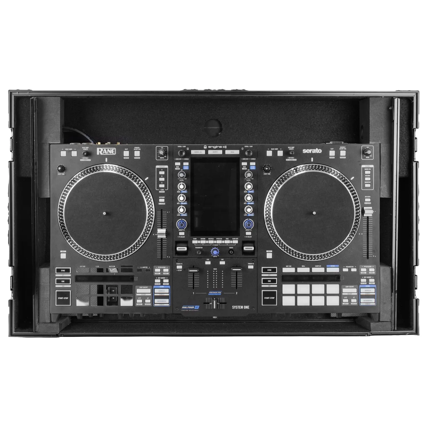 odyssey-flight-zone-rane-system-one-flight-case-1u-xlr-roulettes image 6
