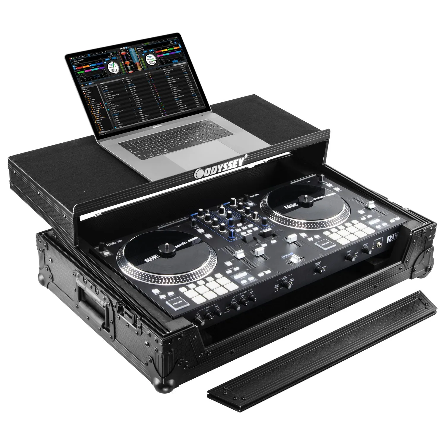 odyssey-industrial-board-flight-case-rane-one-mkii-roulettes image 3