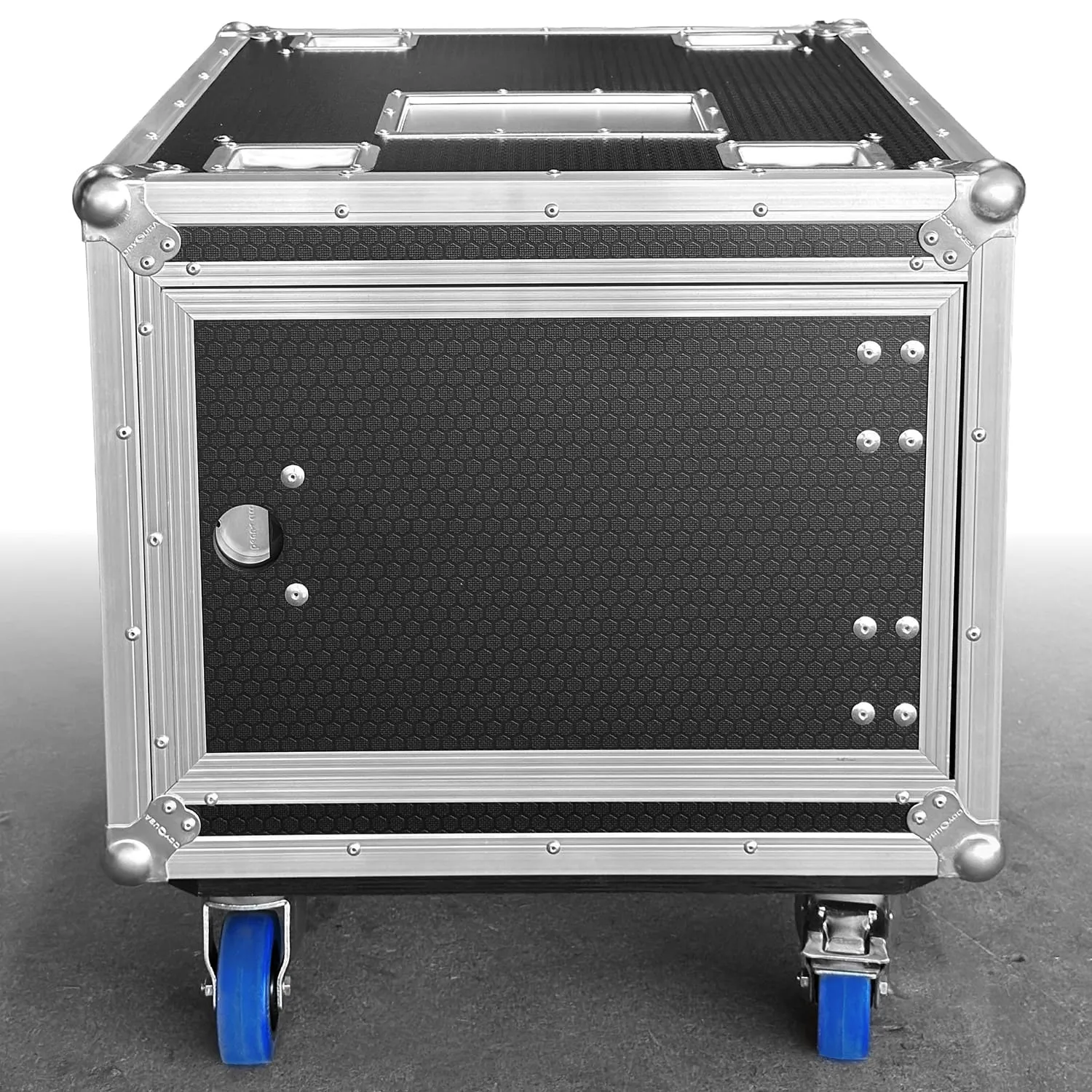 odyssey-industrial-board-rack-8u-slam-noir-roulettes-shockmount image 2