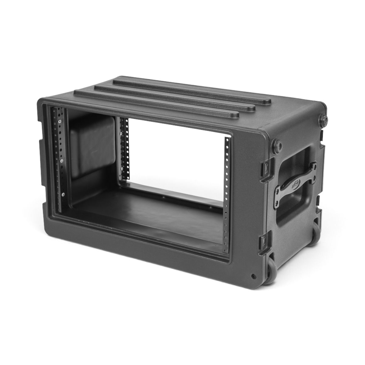 skb-rseries-shallow-6u-flight-case-rack-roulettes-noir image 3