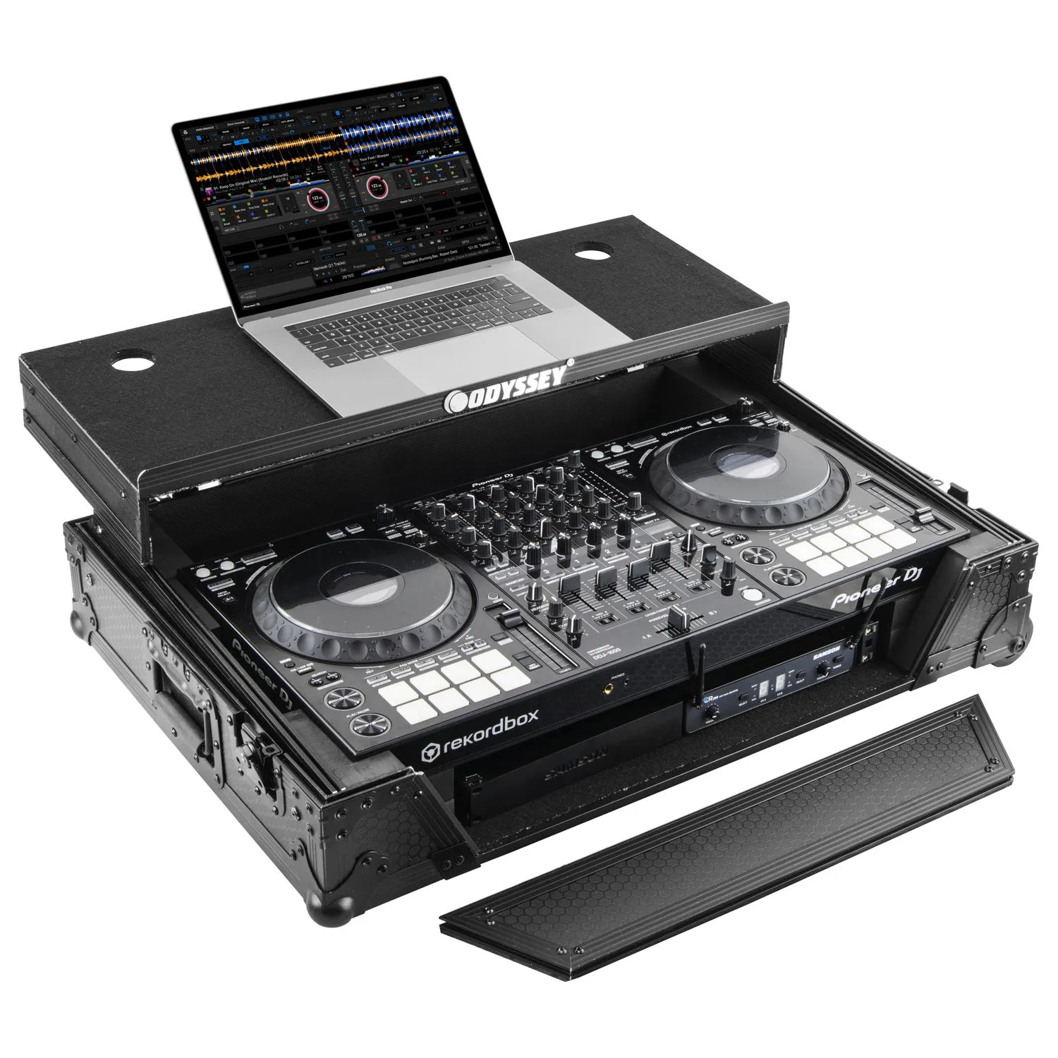 odyssey-industrial-board-ddj-1000-flight-case-roulettes image 3