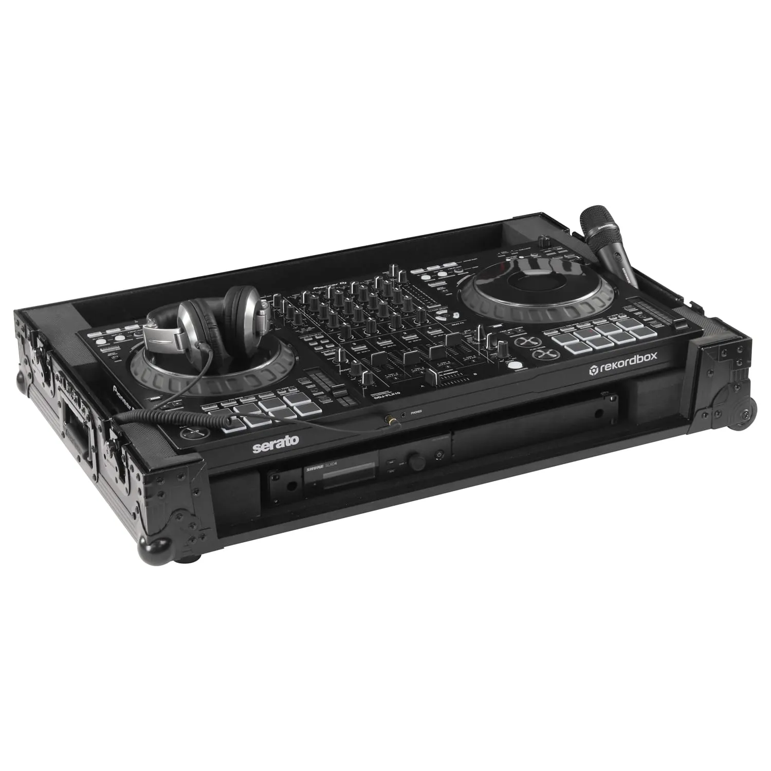 odyssey-black-label-ddj-flx10-flight-case-1u-roulettes image 2