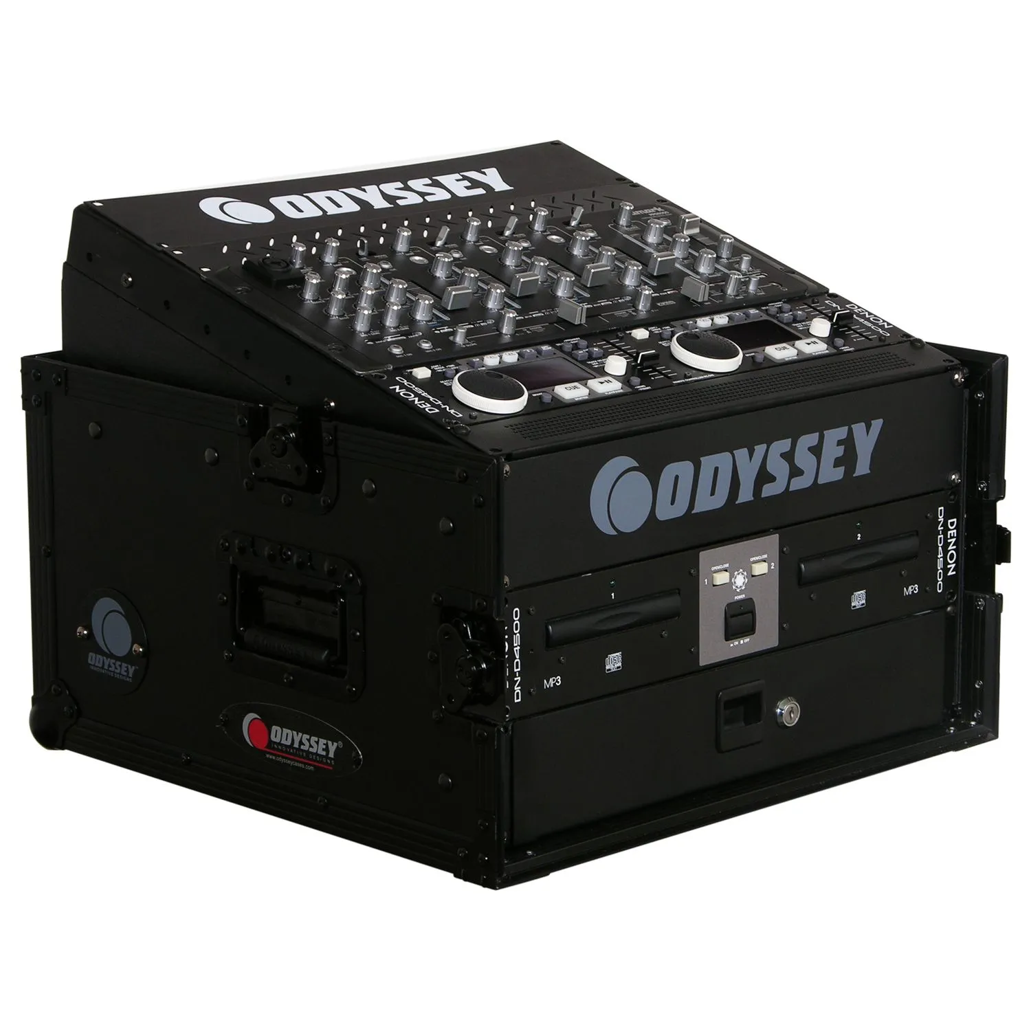 odyssey-black-label-combo-rack-10u-inclin-4u-noir image 1