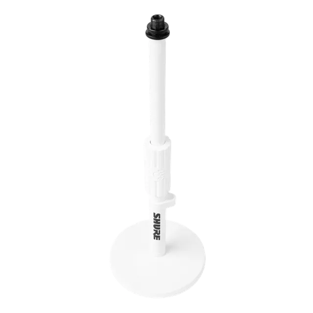 shure-sh-desktop1-w-pied-micro-bureau-blanc-base-ronde image 1