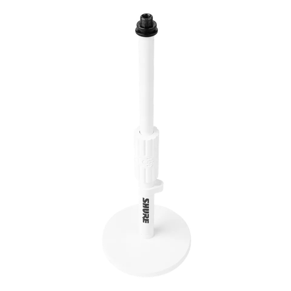shure-sh-desktop1-w-pied-micro-bureau-blanc-base-ronde image 1