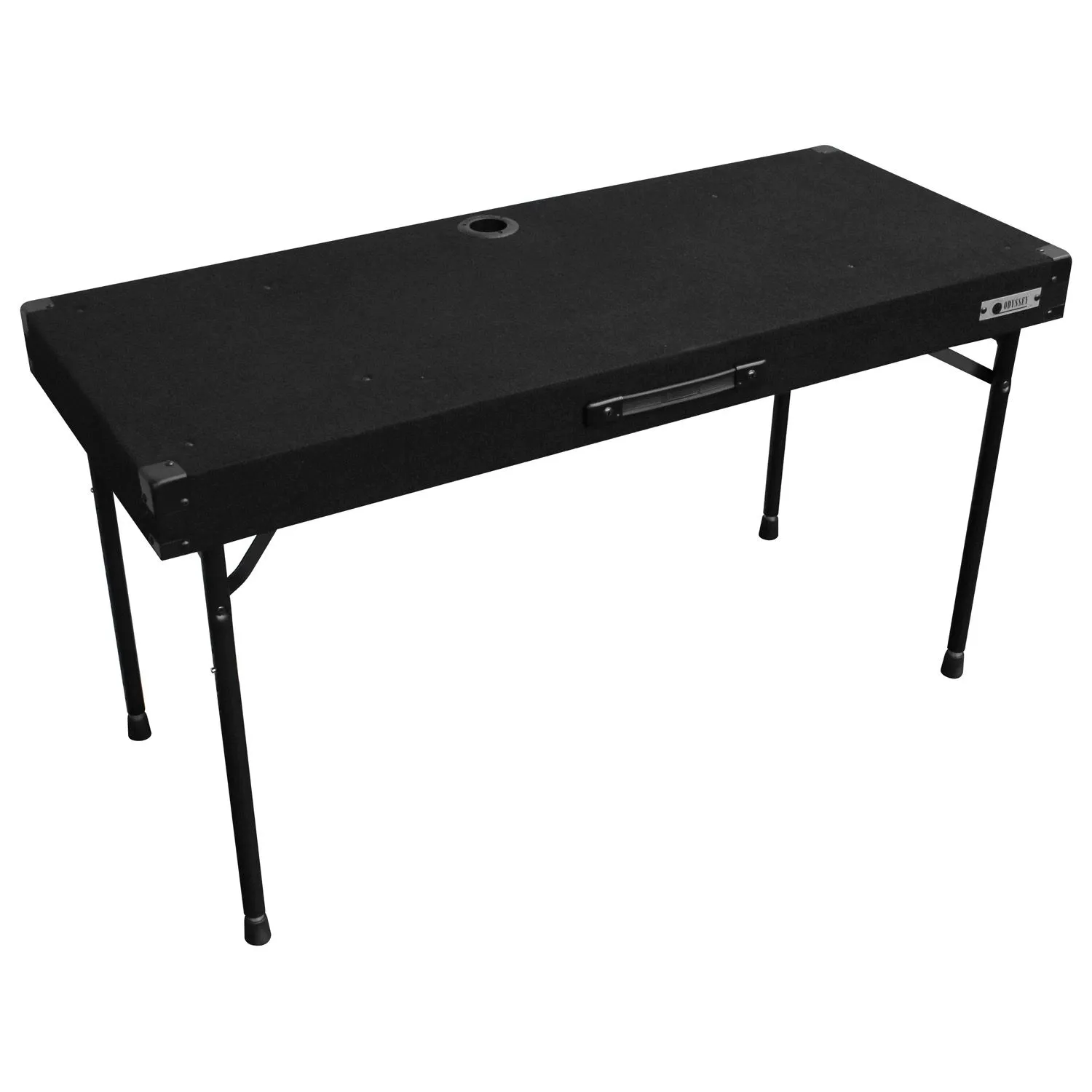 odyssey-carpeted-ctbc2048-table-dj-moquette-noire-122-cm image 1