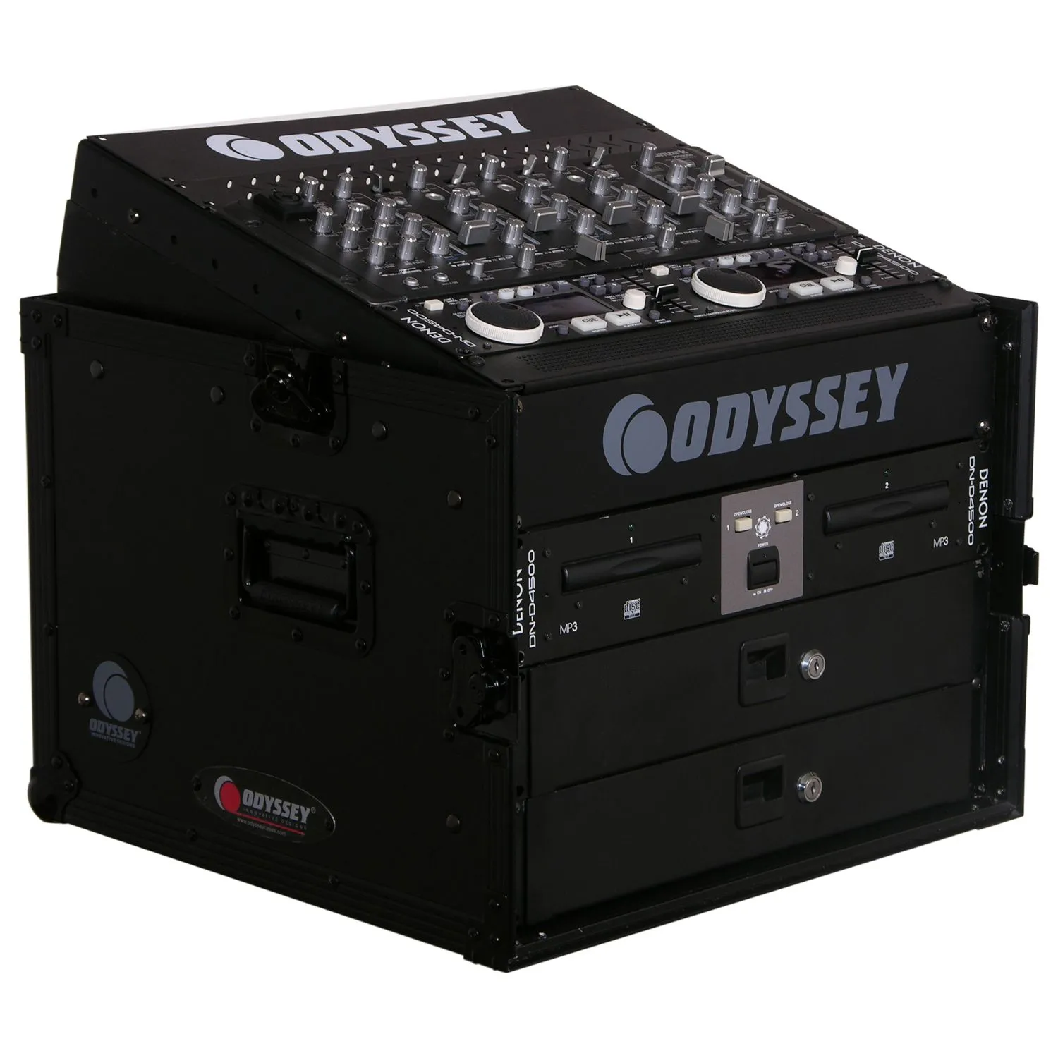 odyssey-black-label-rack-combo-10u-inclin-6u-flight-case image 1