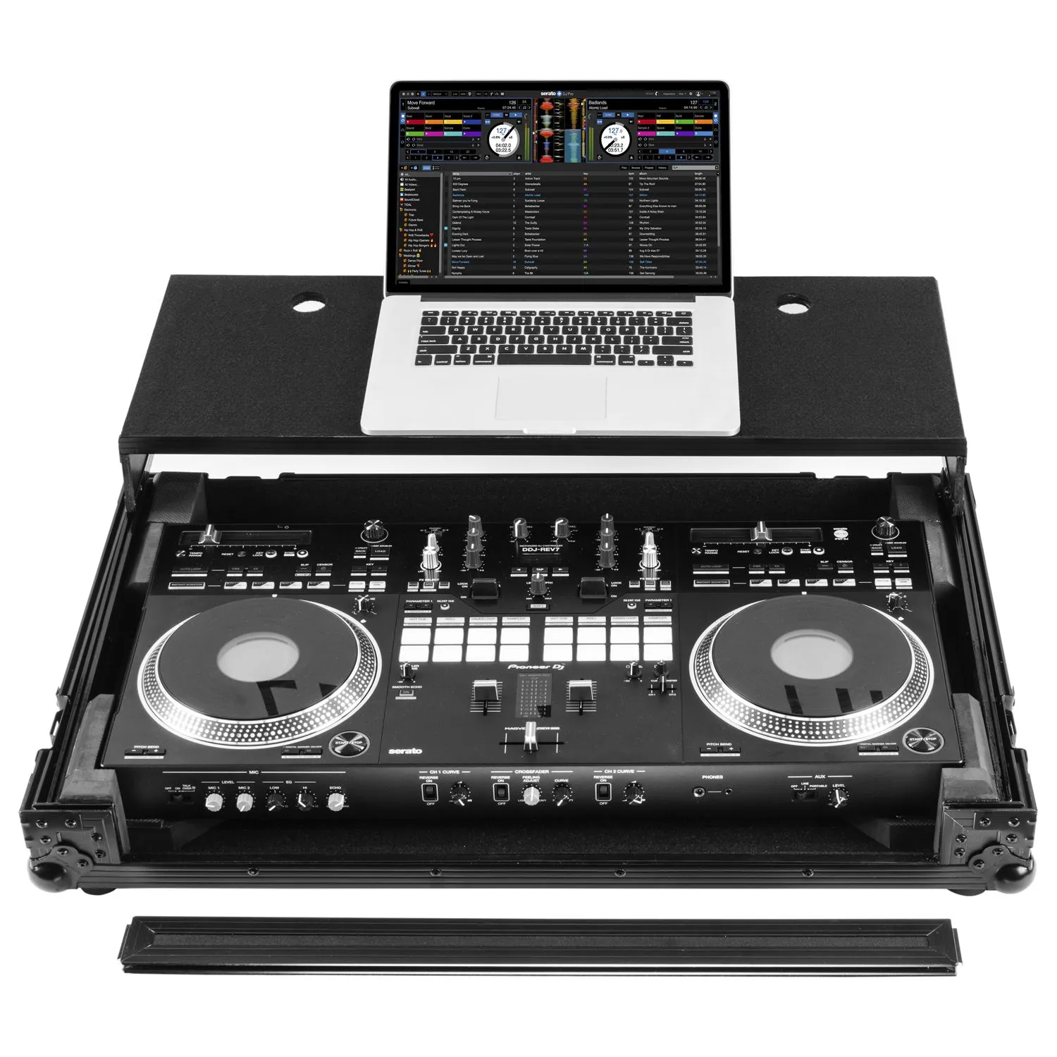 odyssey-flight-zone-flight-case-glide-ddj-rev7-roulettes-noir image 1