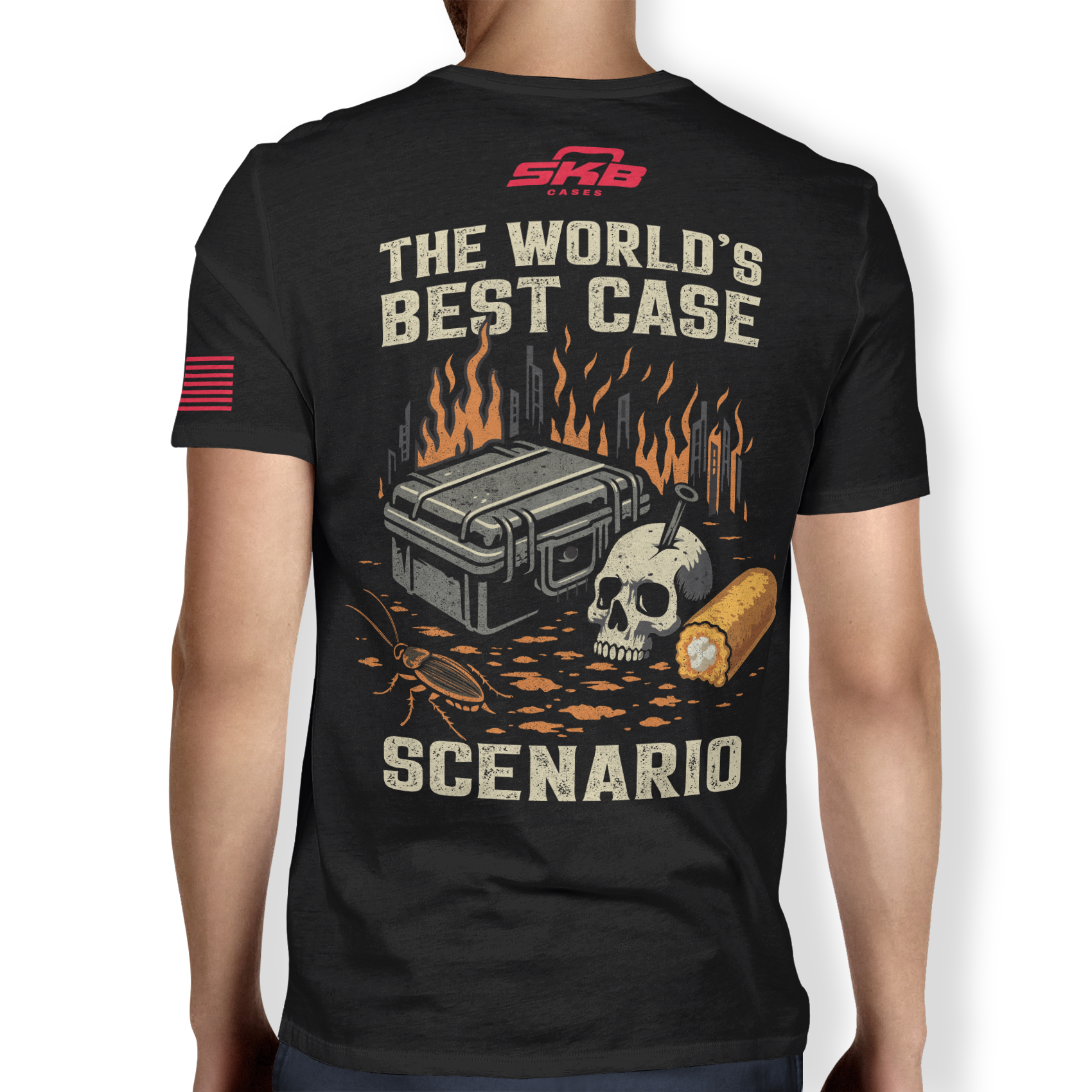 skb-best-case-t-shirt-coton-noir-col-rond-s-xxxl image 1