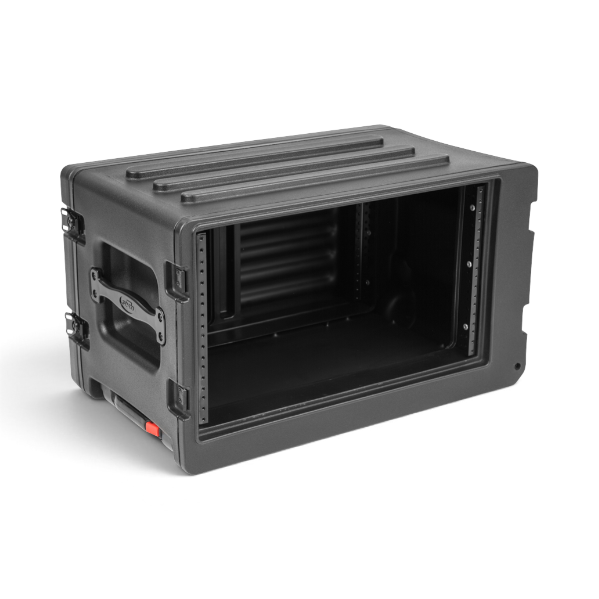 skb-rseries-shallow-6u-flight-case-rack-roulettes-noir image 4