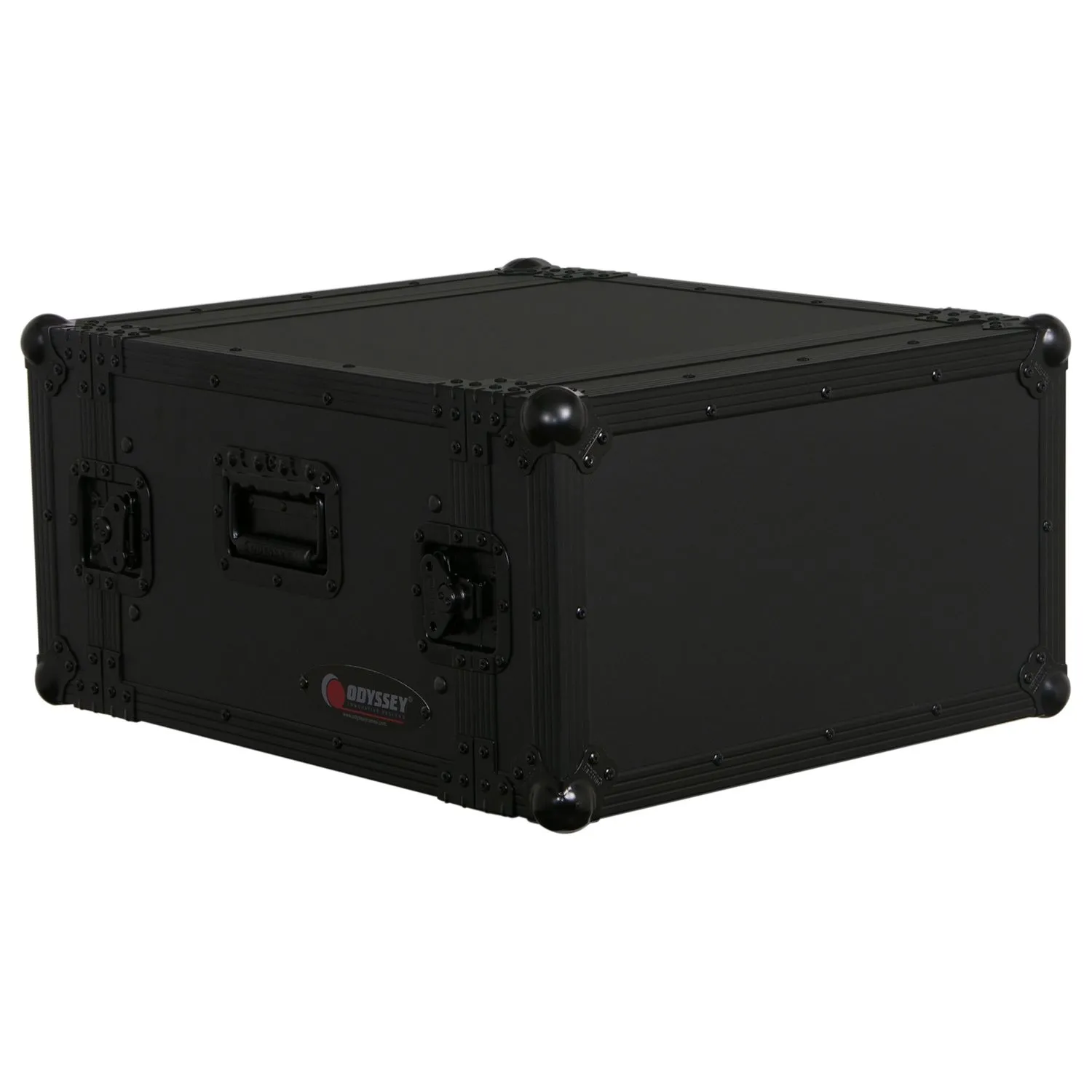 odyssey-black-label-rack-ampli-6u-19-noir-roulettes image 2