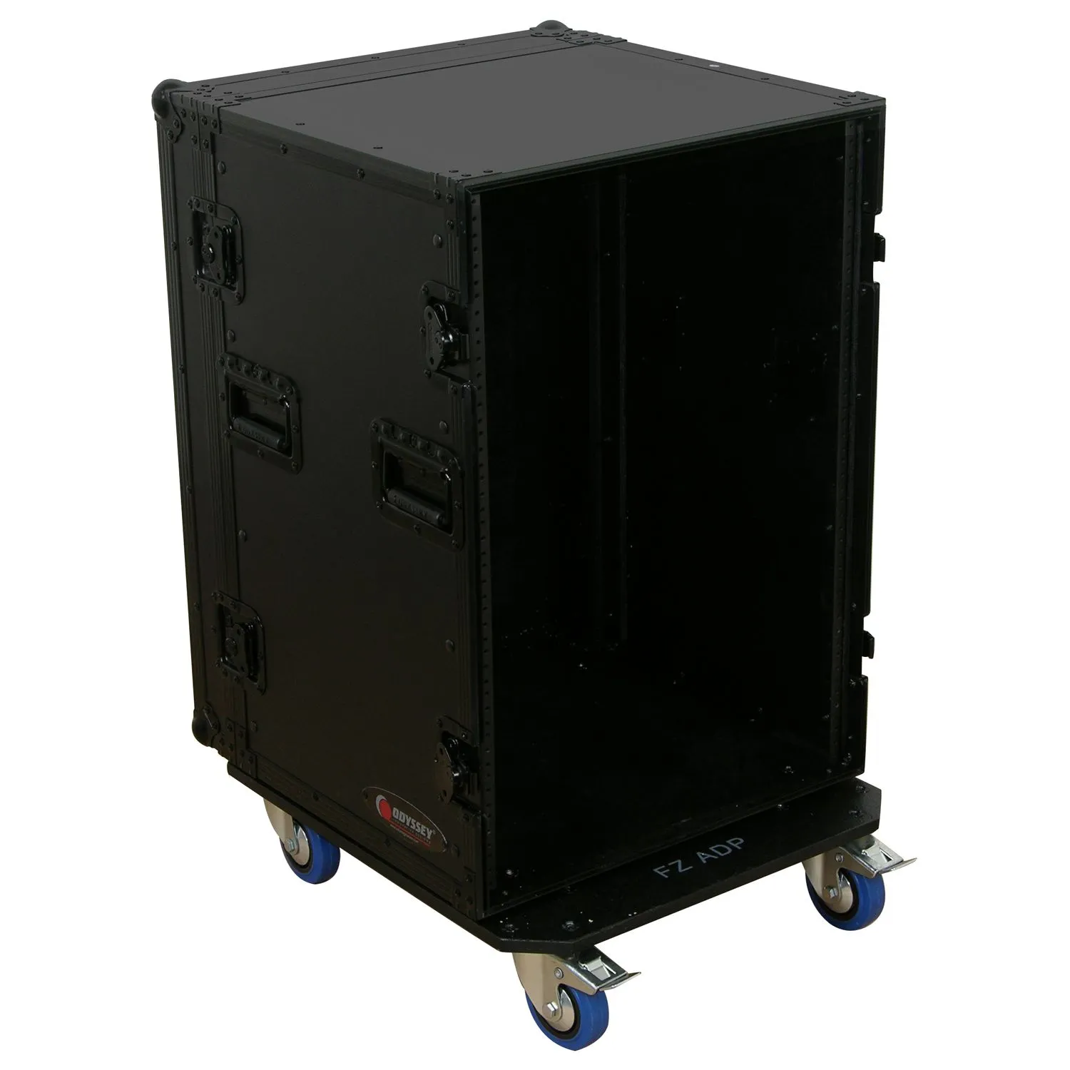 odyssey-black-label-rack-16u-flight-ampli-roulettes image 2